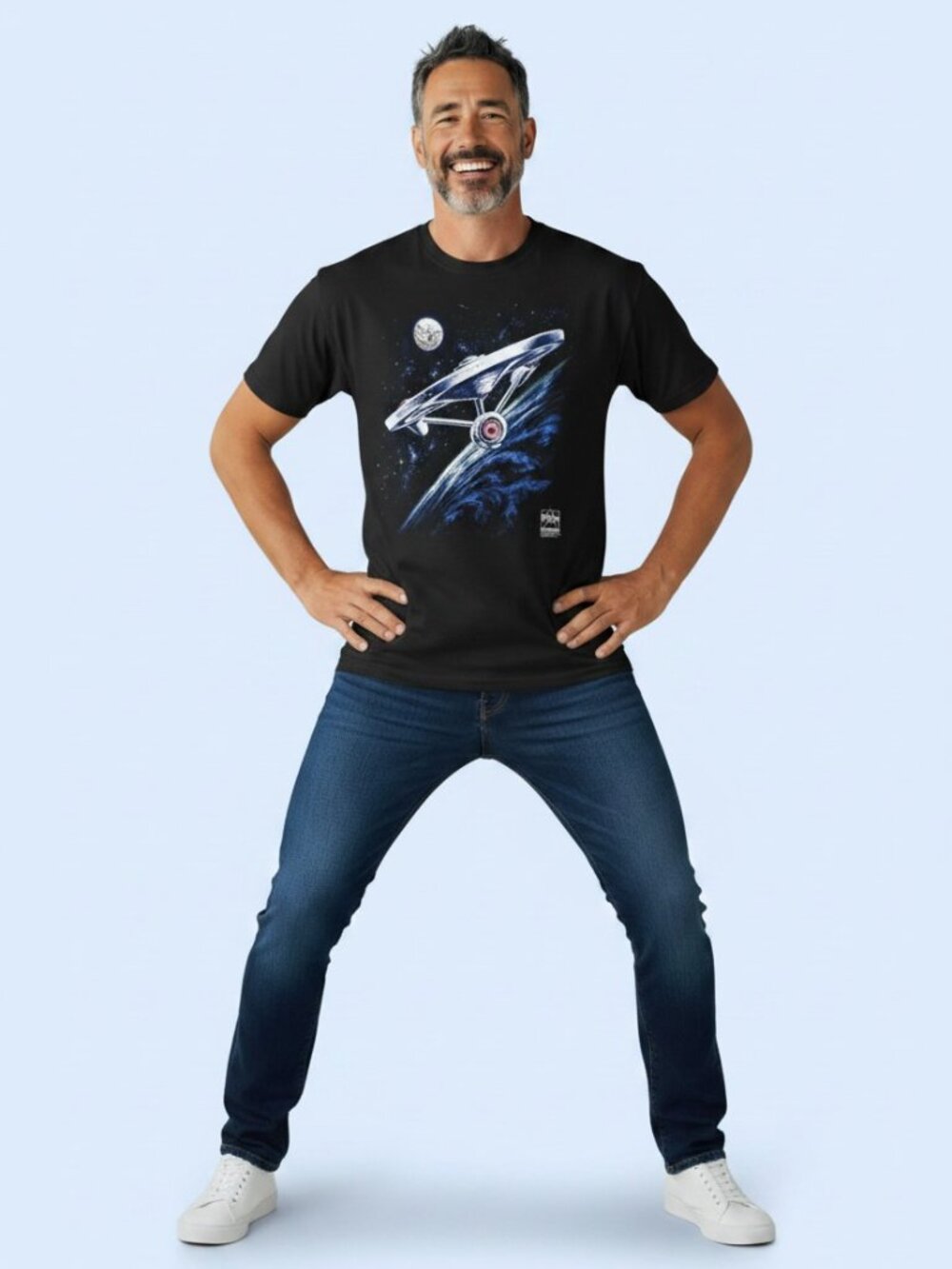 Vintage Star Trek 1991 Paramount Pictures 25th Anniversary graphic Tshirt size L